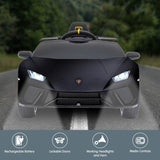 Ride On Cars: Kahuna Lamborghini Performante Kids Electric Ride On Car Remote Control - Black
