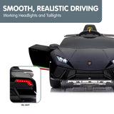 Ride On Cars: Kahuna Lamborghini Performante Kids Electric Ride On Car Remote Control - Black