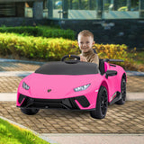 Ride On Cars: Kahuna Lamborghini Performante Kids Electric Ride On Car Remote Control by Kahuna - Pink