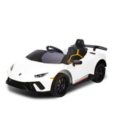 Ride On Cars: Kahuna Lamborghini Performante Kids Electric Ride On Car Remote Control by Kahuna - White