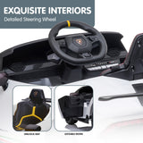 Ride On Cars: Kahuna Lamborghini Performante Kids Electric Ride On Car Remote Control by Kahuna - White