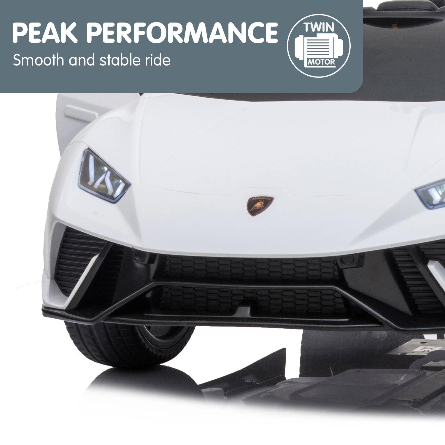 Ride On Cars: Kahuna Lamborghini Performante Kids Electric Ride On Car Remote Control by Kahuna - White