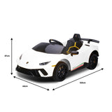 Ride On Cars: Kahuna Lamborghini Performante Kids Electric Ride On Car Remote Control by Kahuna - White