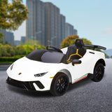 Ride On Cars: Kahuna Lamborghini Performante Kids Electric Ride On Car Remote Control by Kahuna - White