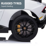 Ride On Cars: Kahuna Lamborghini Performante Kids Electric Ride On Car Remote Control by Kahuna - White
