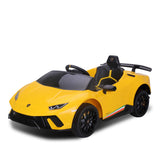 Ride On Cars: Kahuna Lamborghini Performante Kids Electric Ride On Car Remote Control - Yellow