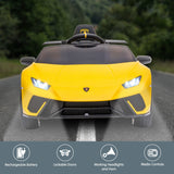 Ride On Cars: Kahuna Lamborghini Performante Kids Electric Ride On Car Remote Control - Yellow
