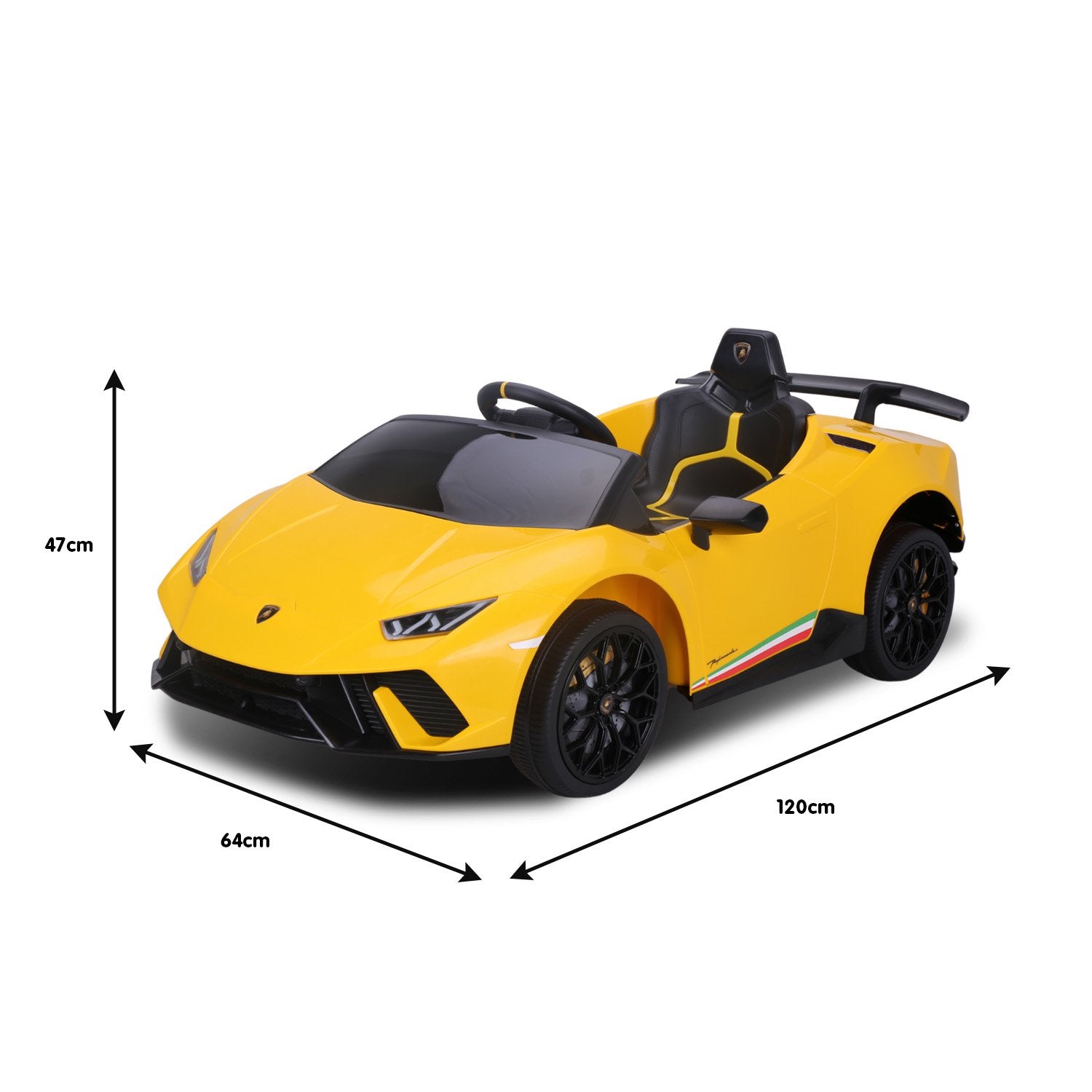 Ride On Cars: Kahuna Lamborghini Performante Kids Electric Ride On Car Remote Control - Yellow