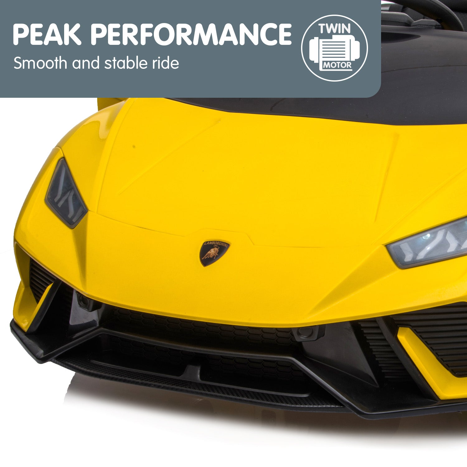 Ride On Cars: Kahuna Lamborghini Performante Kids Electric Ride On Car Remote Control - Yellow