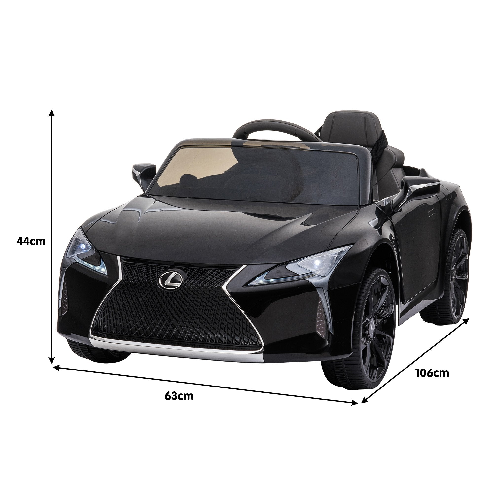 Ride On Cars: Kahuna Licensed Lexus LC 500 Kids Electric Ride On Car - Black
