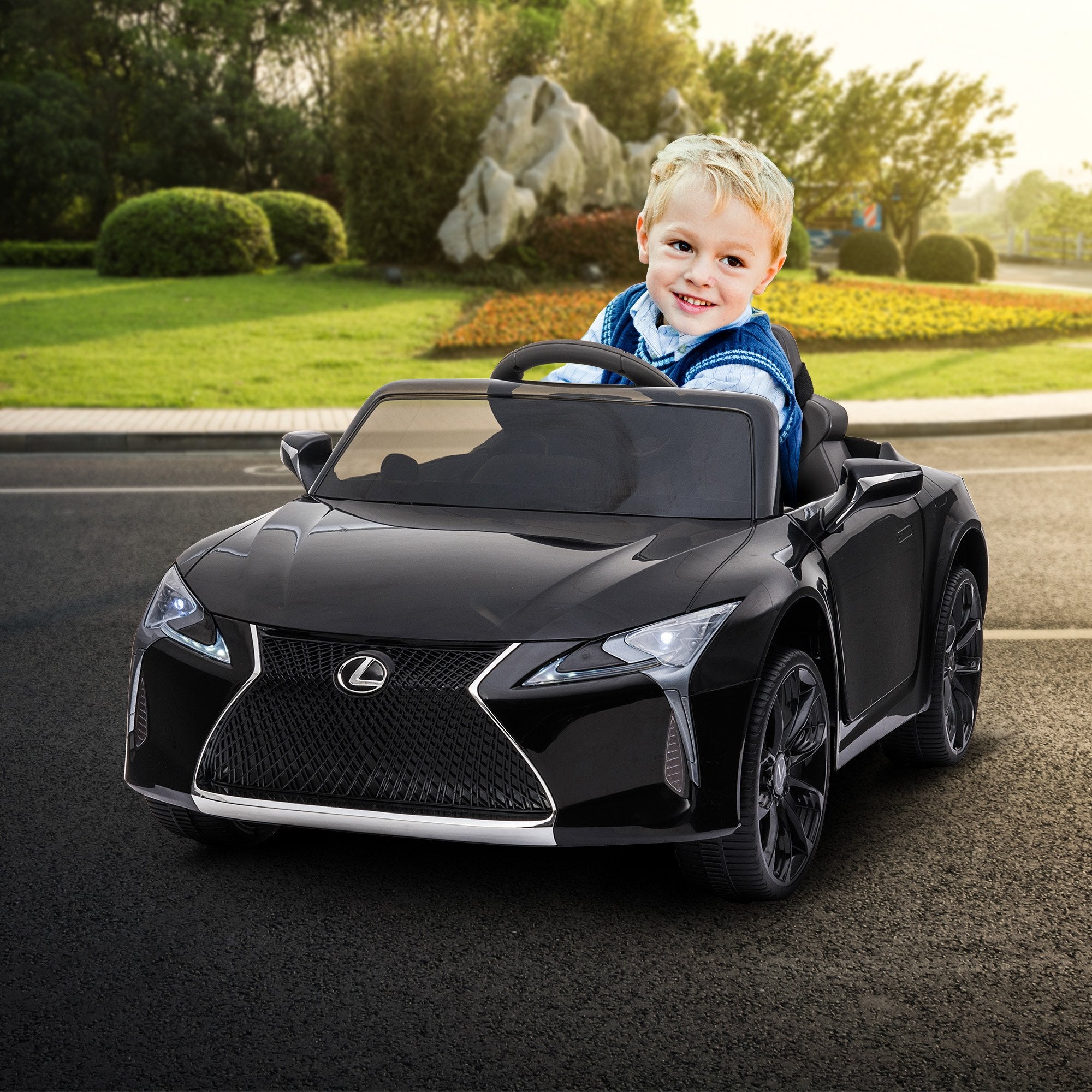 Ride On Cars: Kahuna Licensed Lexus LC 500 Kids Electric Ride On Car - Black