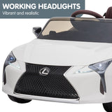 Ride On Cars: Kahuna Licensed Lexus Lc 500 Kids Electric Ride On Car - White