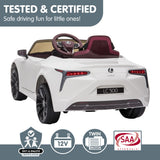 Ride On Cars: Kahuna Licensed Lexus Lc 500 Kids Electric Ride On Car - White