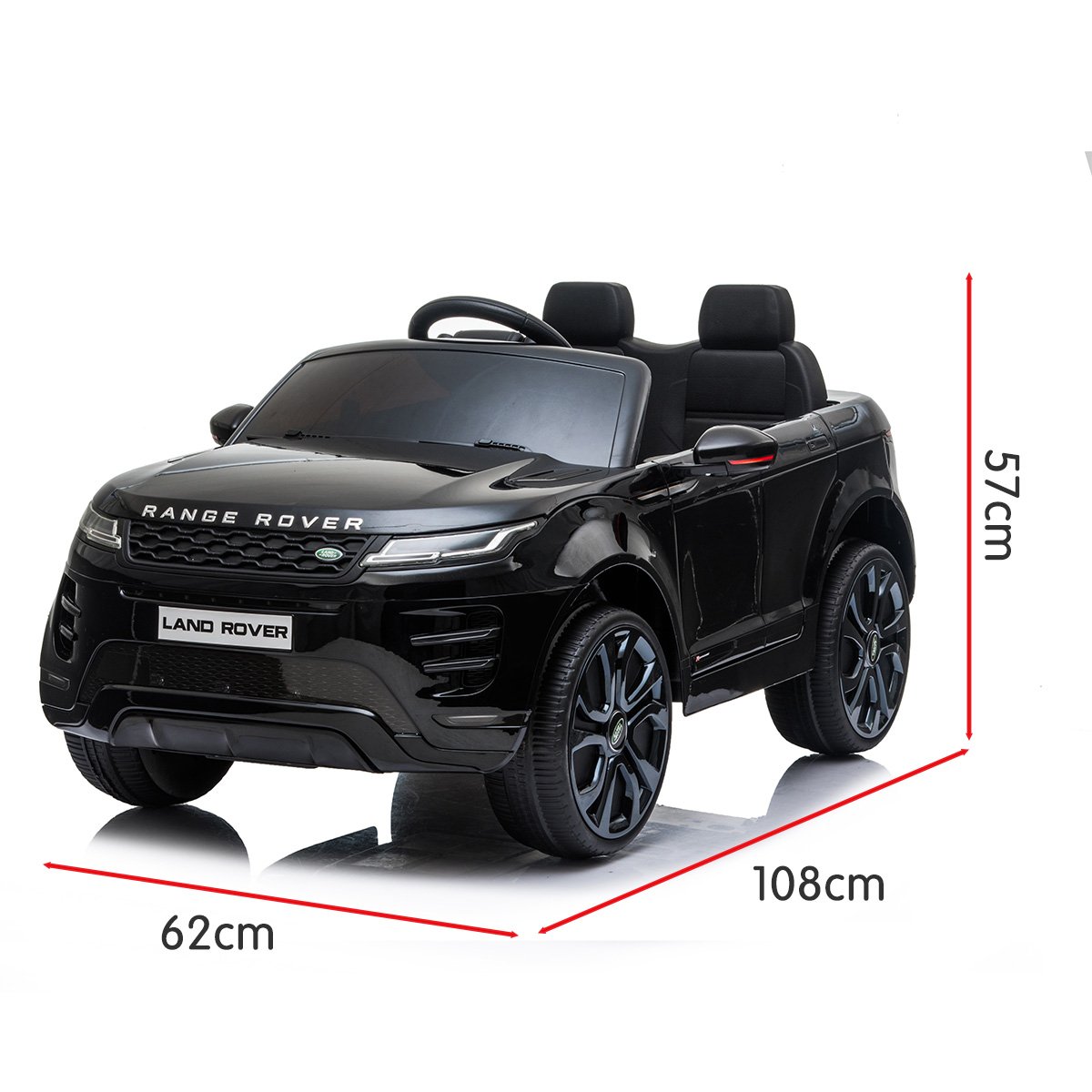 Ride On Cars: Kahuna Land Rover Licensed Kids Electric Ride On Car Remote Control - Black