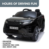 Ride On Cars: Kahuna Land Rover Licensed Kids Electric Ride On Car Remote Control - Black