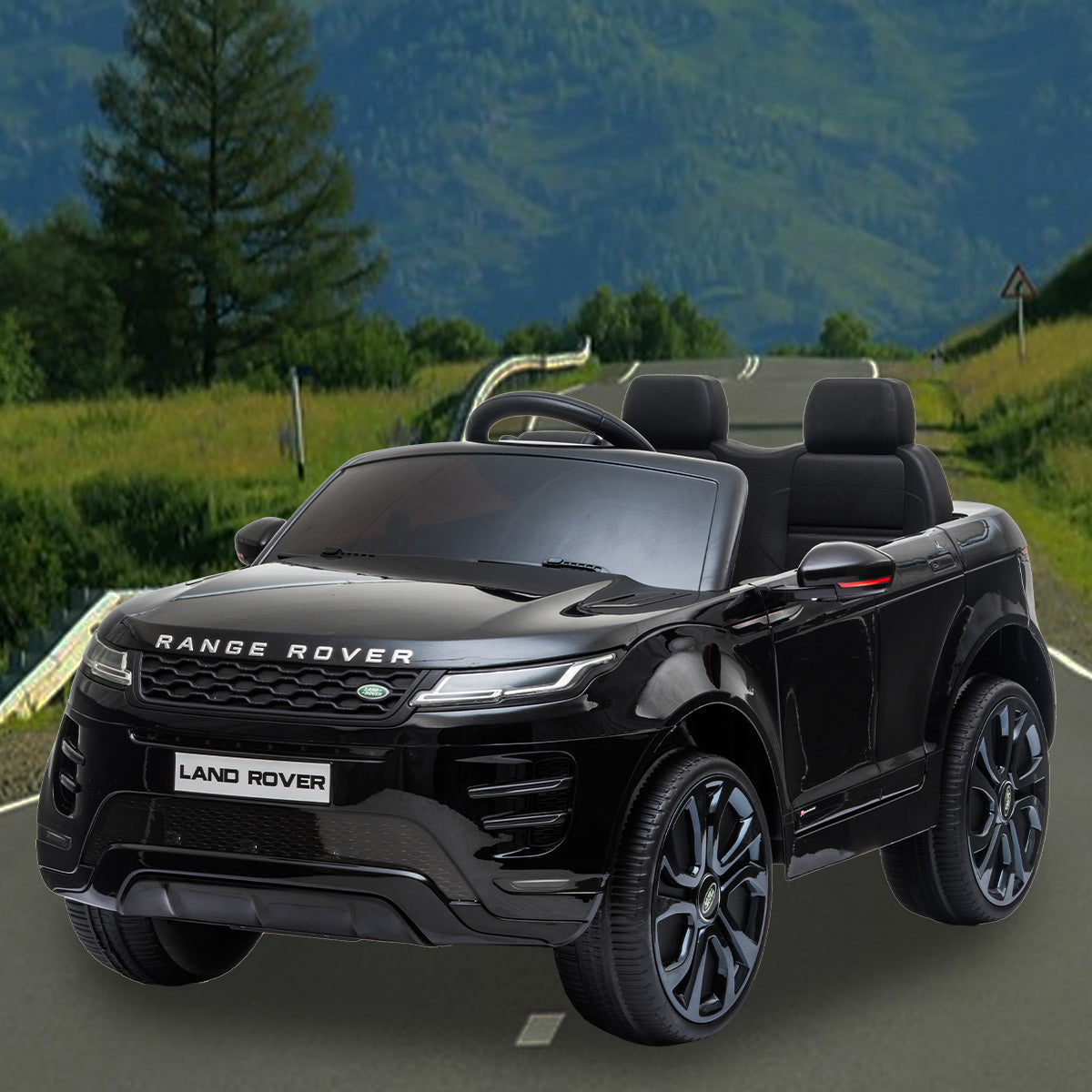 Ride On Cars: Kahuna Land Rover Licensed Kids Electric Ride On Car Remote Control - Black
