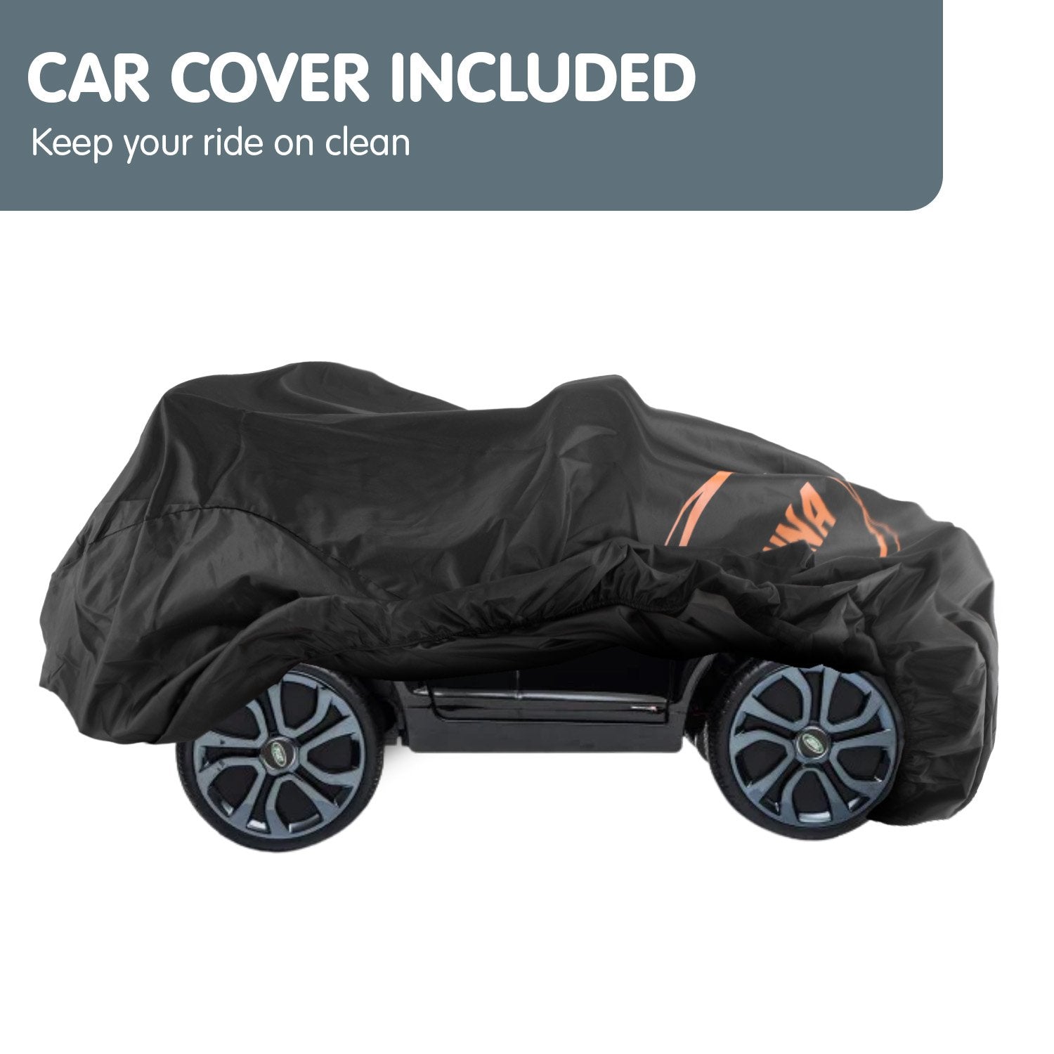 Ride On Cars: Kahuna Land Rover Licensed Kids Electric Ride On Car Remote Control - Black