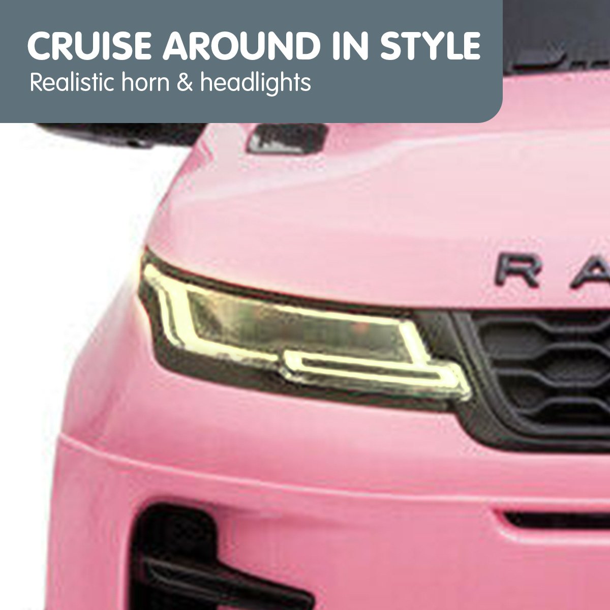 Ride On Cars: Kahuna Land Rover Licensed Kids Electric Ride On Car Remote Control - Pink