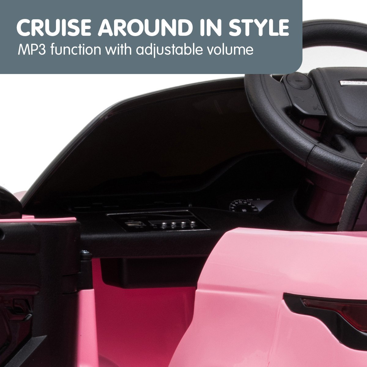 Ride On Cars: Kahuna Land Rover Licensed Kids Electric Ride On Car Remote Control - Pink