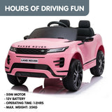 Ride On Cars: Kahuna Land Rover Licensed Kids Electric Ride On Car Remote Control - Pink
