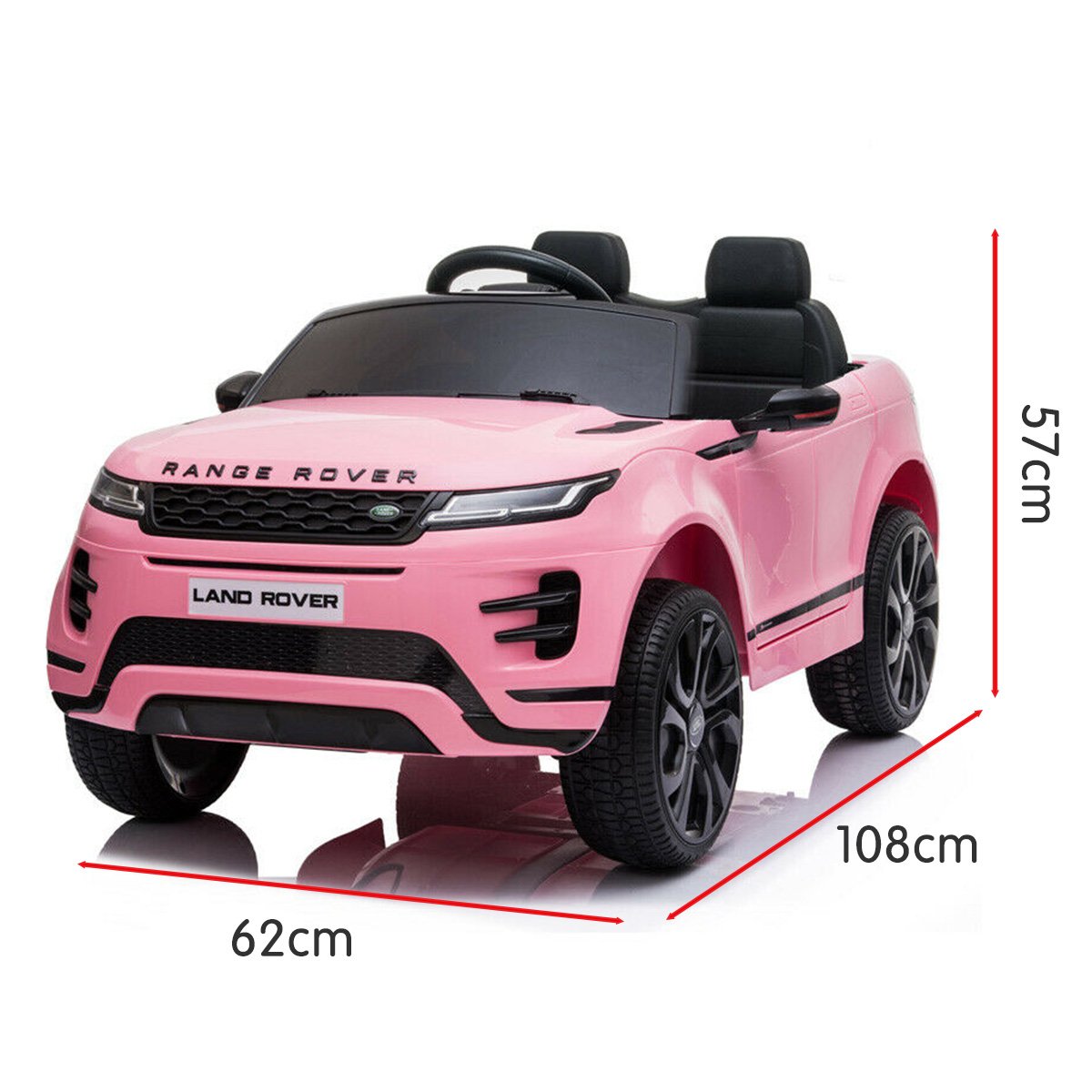Ride On Cars: Kahuna Land Rover Licensed Kids Electric Ride On Car Remote Control - Pink