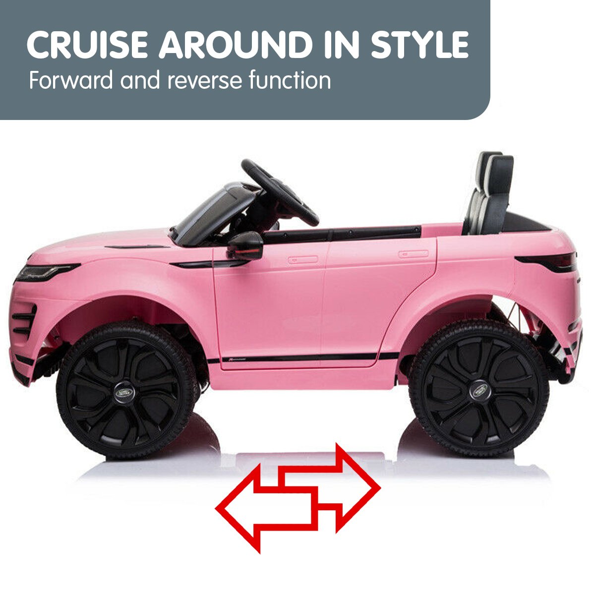 Ride On Cars: Kahuna Land Rover Licensed Kids Electric Ride On Car Remote Control - Pink