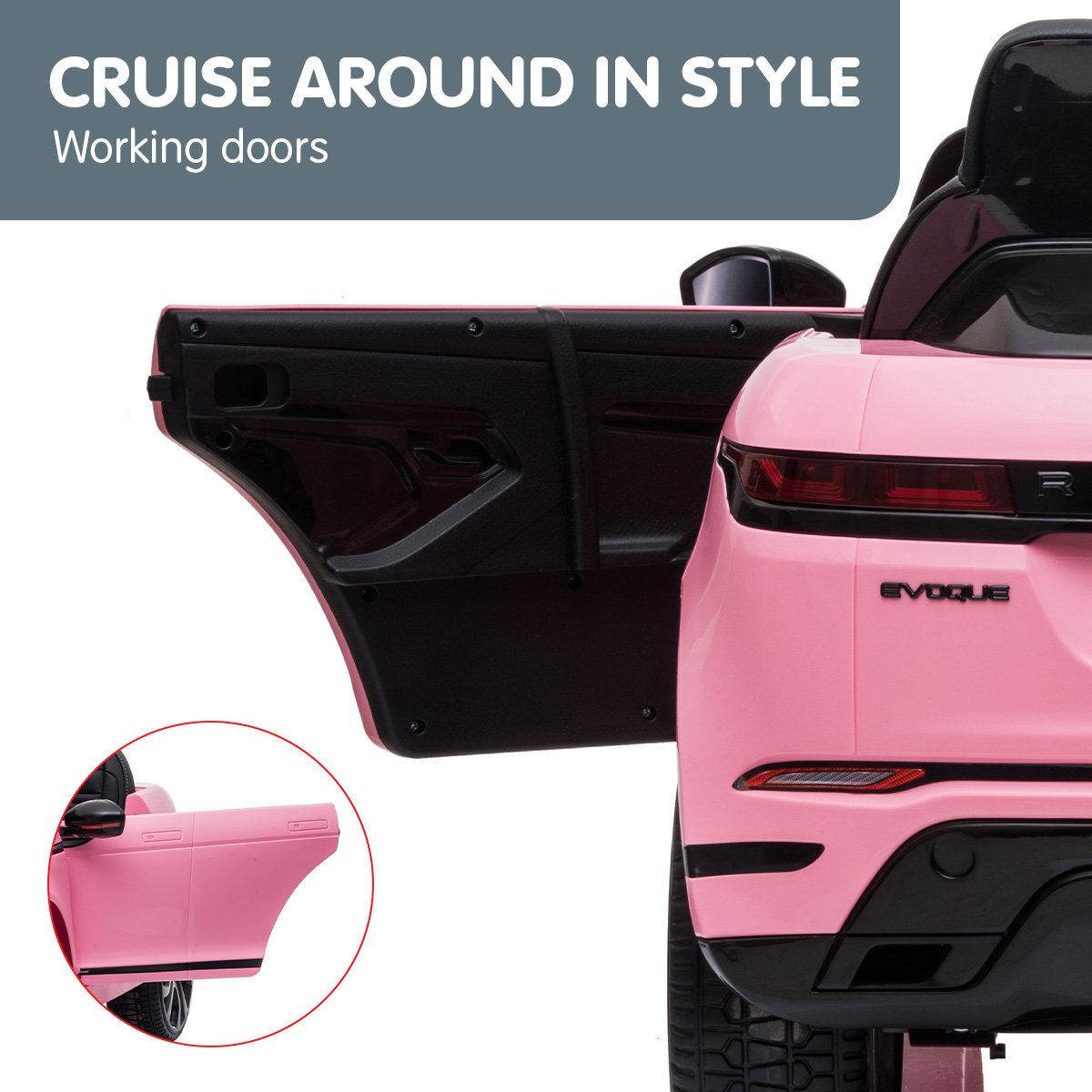 Ride On Cars: Kahuna Land Rover Licensed Kids Electric Ride On Car Remote Control - Pink