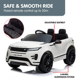 Ride On Cars: Kahuna Land Rover Licensed Kids Electric Ride On Car Remote Control - White
