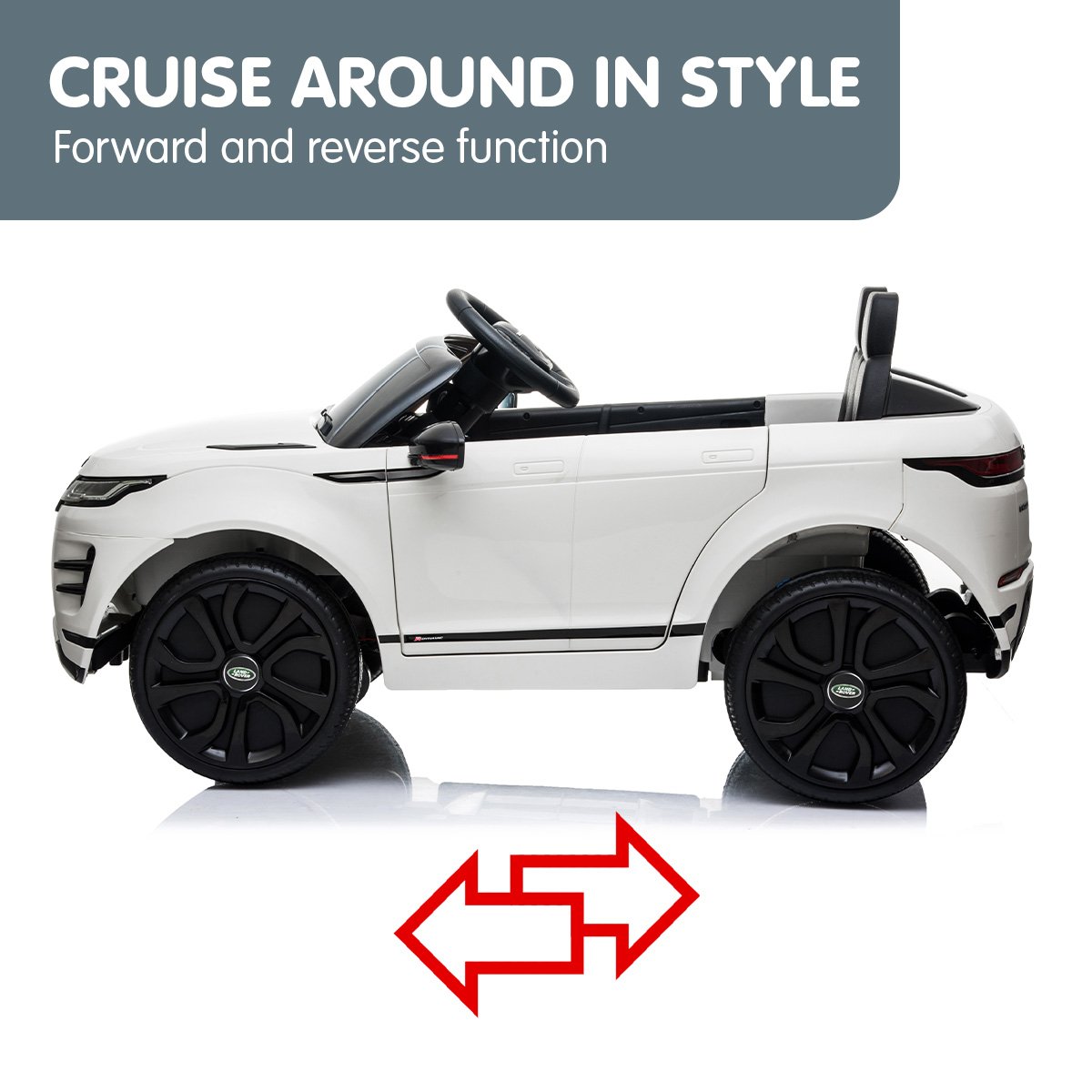 Ride On Cars: Kahuna Land Rover Licensed Kids Electric Ride On Car Remote Control - White