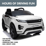 Ride On Cars: Kahuna Land Rover Licensed Kids Electric Ride On Car Remote Control - White