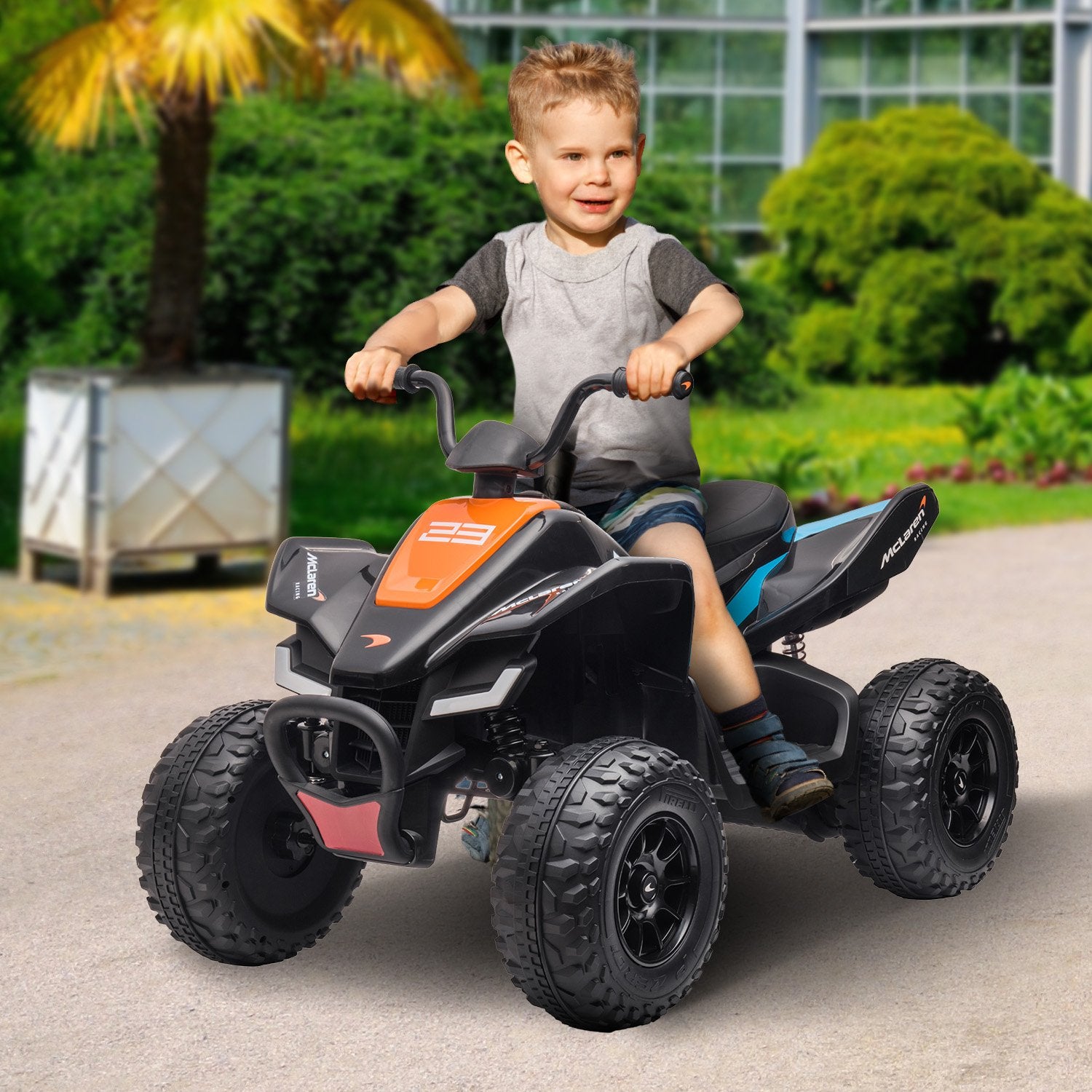 Ride On Cars: Kahuna MCL35 McLaren Toy Ride On Electric Quad Bike - Black