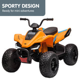 Ride On Cars: Kahuna Licensed MCL35 McLaren Kids Toy Ride On Electric Quad Bike - Orange