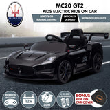 Ride On Cars: Kahuna Maserati MC20 GT2 Licensed Electric Kids Ride On Race Car Black