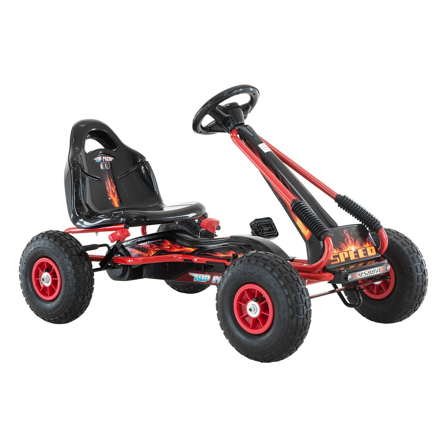 Go-karts: Kahuna G95 Kids Ride On Pedal-Powered Go Kart  - Red