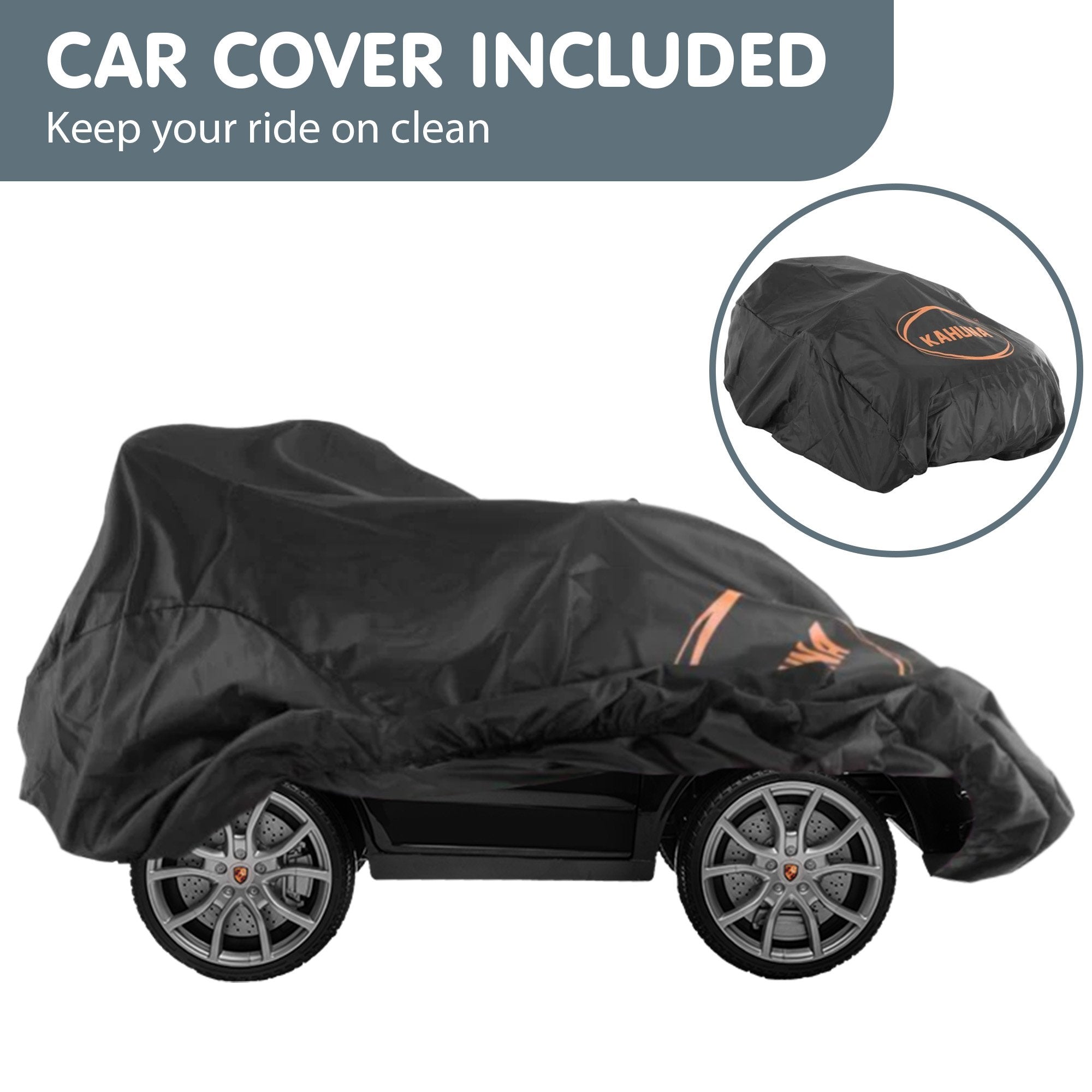 Ride On Cars: Kahuna Porsche Cayenne E Hybrid Coupe Licensed Kids Electric Ride On Car w/Remote Control 50W Dual Motors Speed Settings