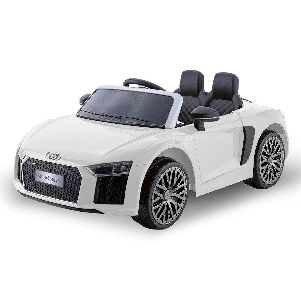 Ride On Cars: Kahuna Kahuna R8 Spyder Audi Licensed Kids Electric Ride On Car Remote Control - White