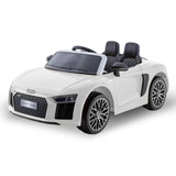 Ride On Cars: Kahuna Kahuna R8 Spyder Audi Licensed Kids Electric Ride On Car Remote Control - White