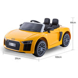 Ride On Cars: Kahuna R8 Spyder Audi Licensed Kids Electric Ride On Car Remote Control - Yellow