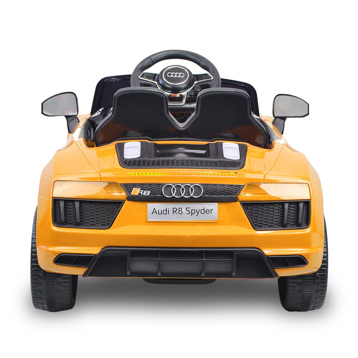 Ride On Cars: Kahuna R8 Spyder Audi Licensed Kids Electric Ride On Car Remote Control - Yellow