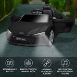 Ride On Cars: Kahuna Audi Sport Licensed Kids Electric Ride On Car Remote Control - Black