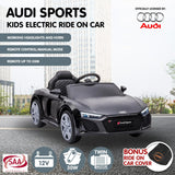 Ride On Cars: Kahuna Audi Sport Licensed Kids Electric Ride On Car Remote Control - Black