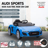 Ride On Cars: Kahuna Audi Sport Licensed Kids Electric Ride On Car Remote Control - Blue