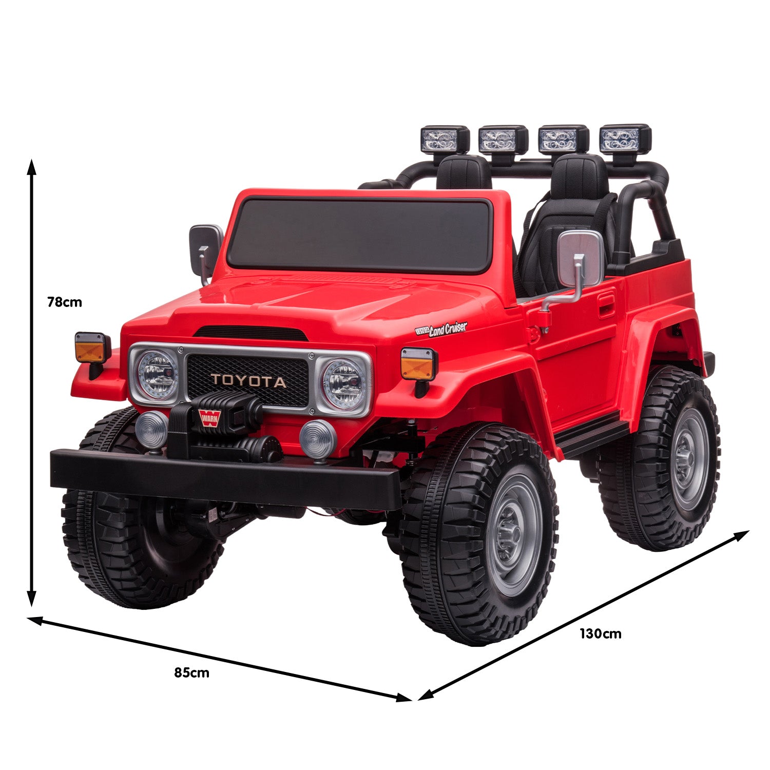 Ride On Cars: Kahuna Licensed Toyota FJ-40 Electric Kids Ride On Car by Kahuna - Red
