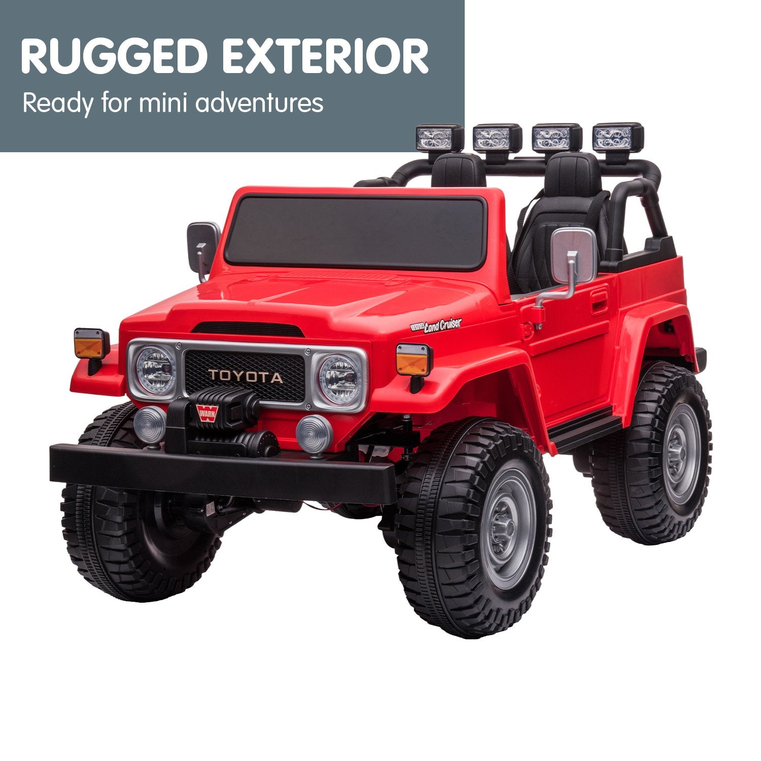 Ride On Cars: Kahuna Licensed Toyota FJ-40 Electric Kids Ride On Car by Kahuna - Red
