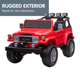 Ride On Cars: Kahuna Licensed Toyota FJ-40 Electric Kids Ride On Car by Kahuna - Red