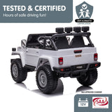 Ride On Cars: Kahuna Licensed Toyota FJ-40 Kids Ride On Electric Toy Car 80W - White