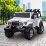 Ride On Cars: Kahuna Licensed Toyota FJ-40 Kids Ride On Electric Toy Car 80W - White