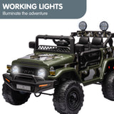 Ride On Cars: Kahuna Authorised Toyota FJ Cruiser Kids Electric Ride On Car - Green