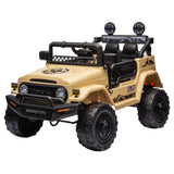 Ride On Cars: Kahuna Authorised Toyota Fj Cruiser Kids Electric Ride On Car - Khaki
