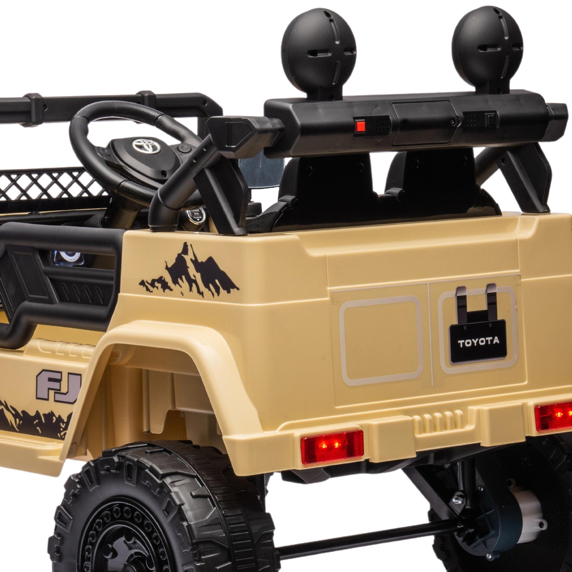 Ride On Cars: Kahuna Authorised Toyota Fj Cruiser Kids Electric Ride On Car - Khaki